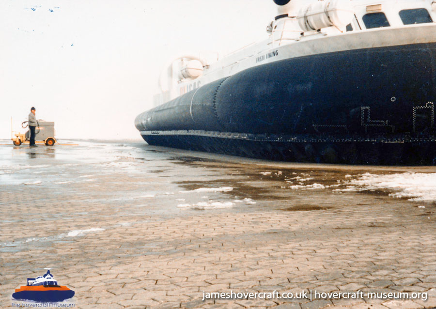 AP1-88 hovercraft with the Scandinavian company SAS -  (credit: The <a href='http://www.hovercraft-museum.org/' target='_blank'>Hovercraft Museum Trust</a>).